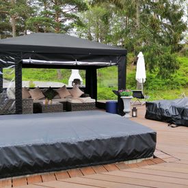 Paviljong på platt