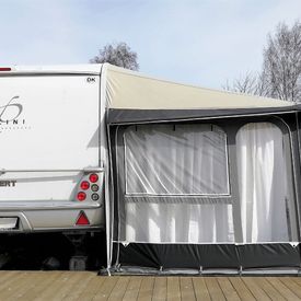 Fortelt på camapingvogn